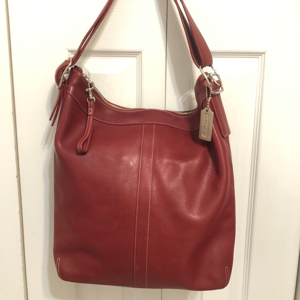 Brick red Coach bag